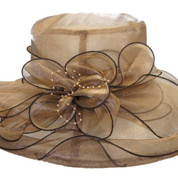 Dressy Floppy Hat Organza Church Hat - Picture 2 of 6